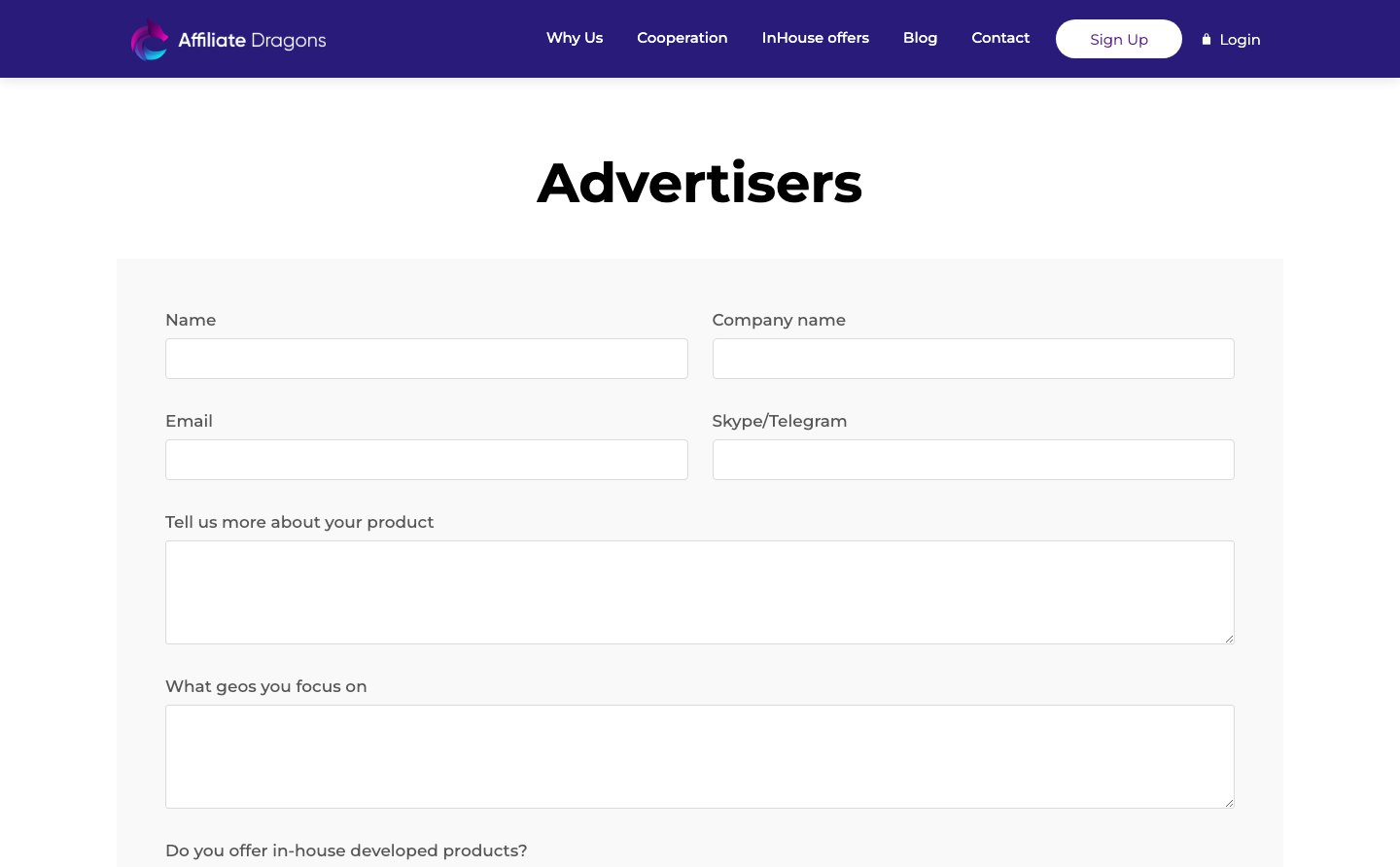 Affiliate Dragons performance platform - 2