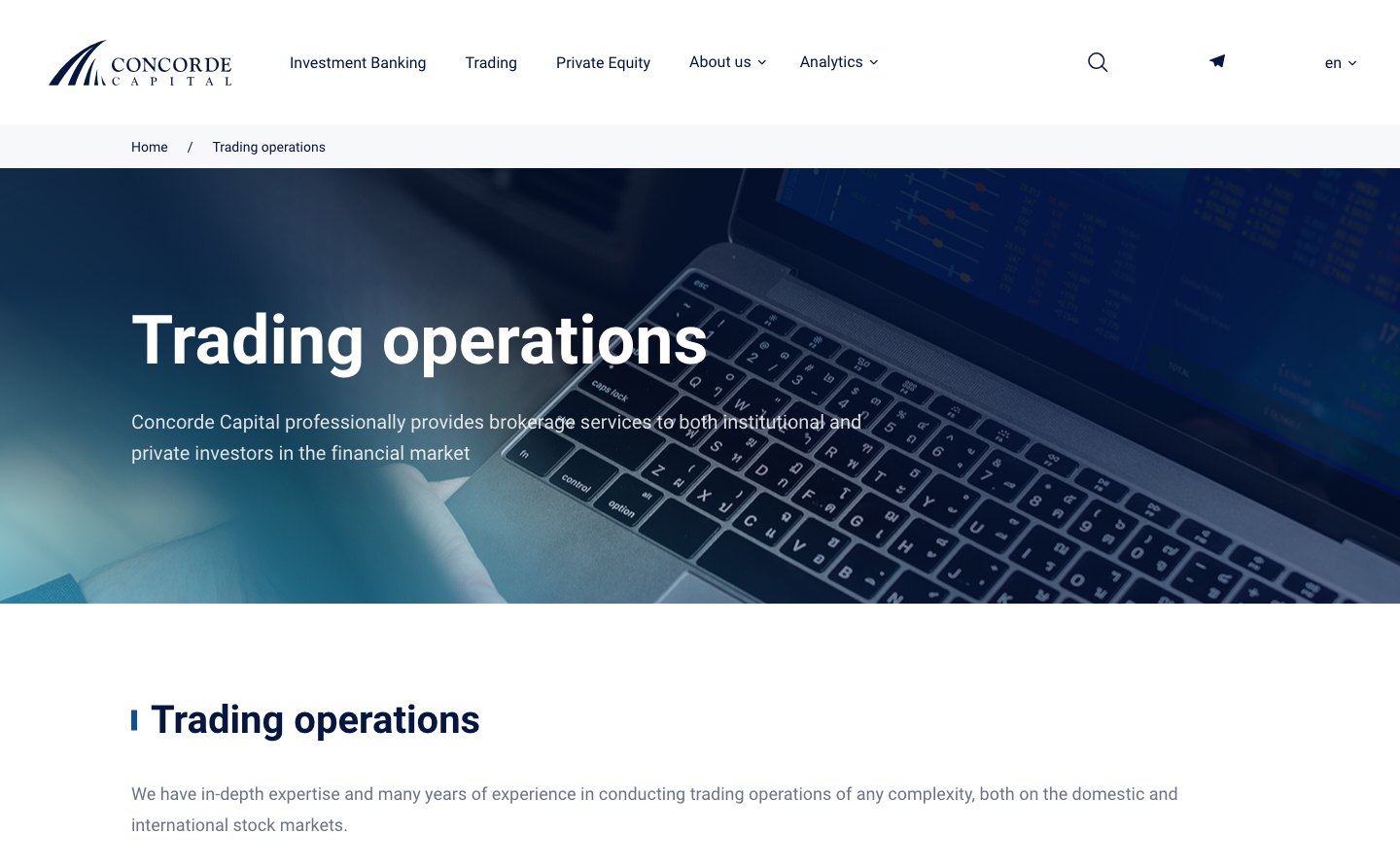 Concorde Capital forex platform - 2