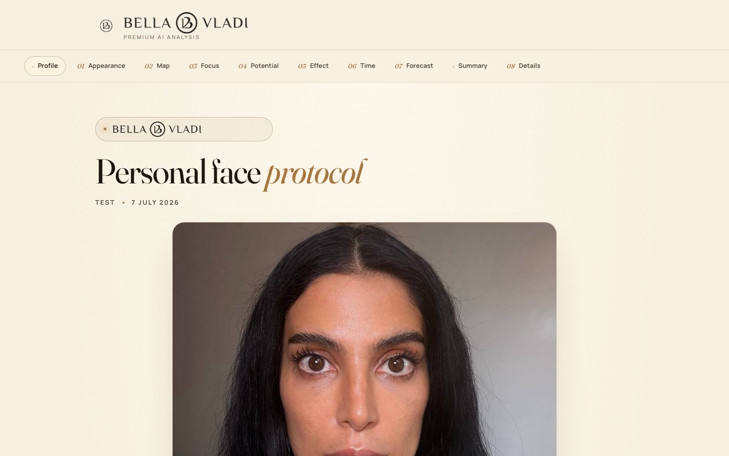 FaceFit - AI face protocol for Bella Vladi - 4