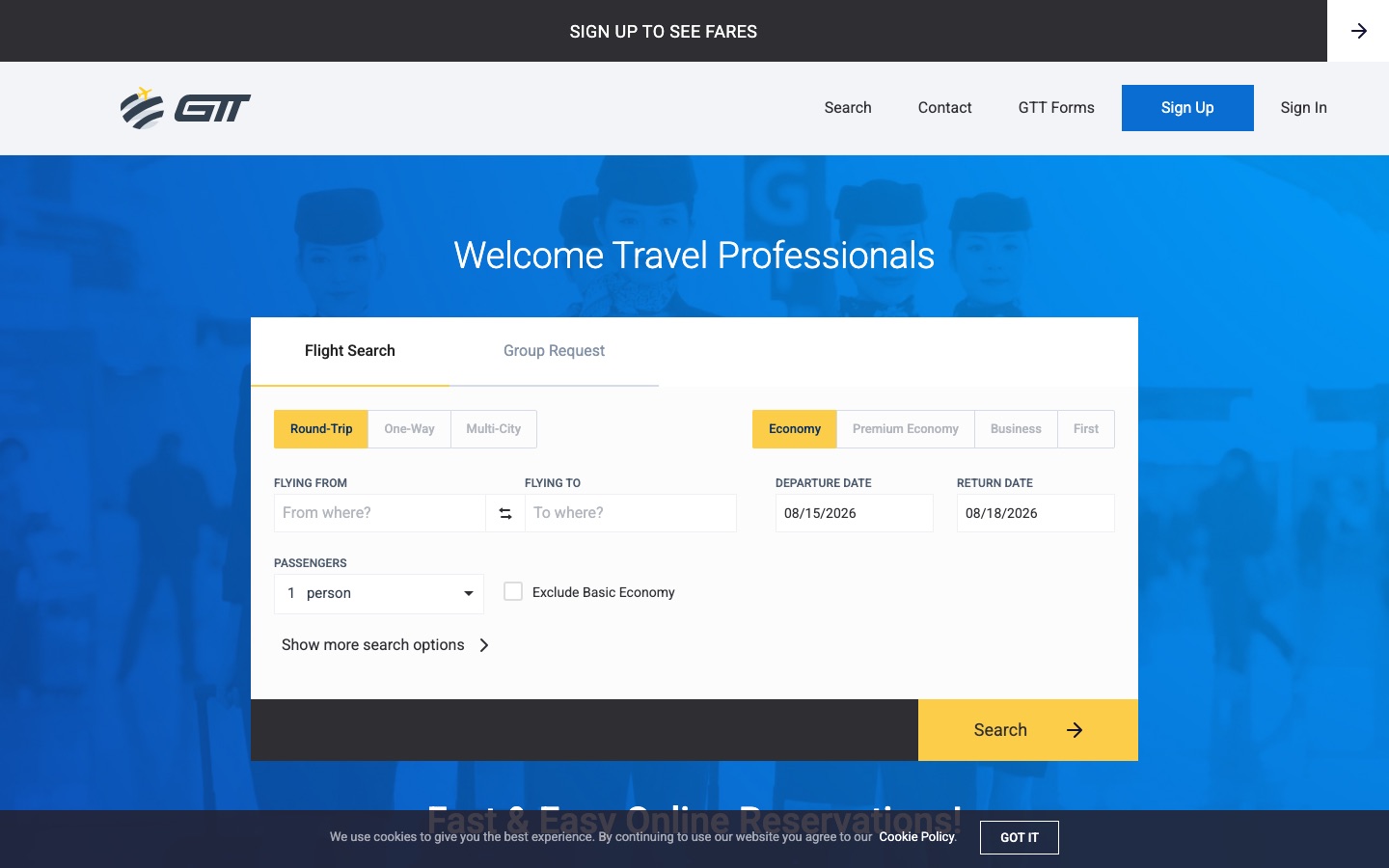 GTT Global - B2B трэвел-платформа