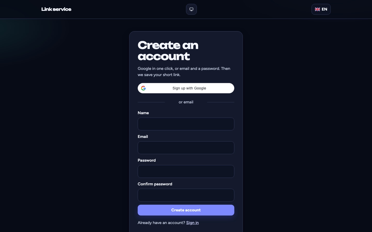Link by Integrono short links & click stats - 3