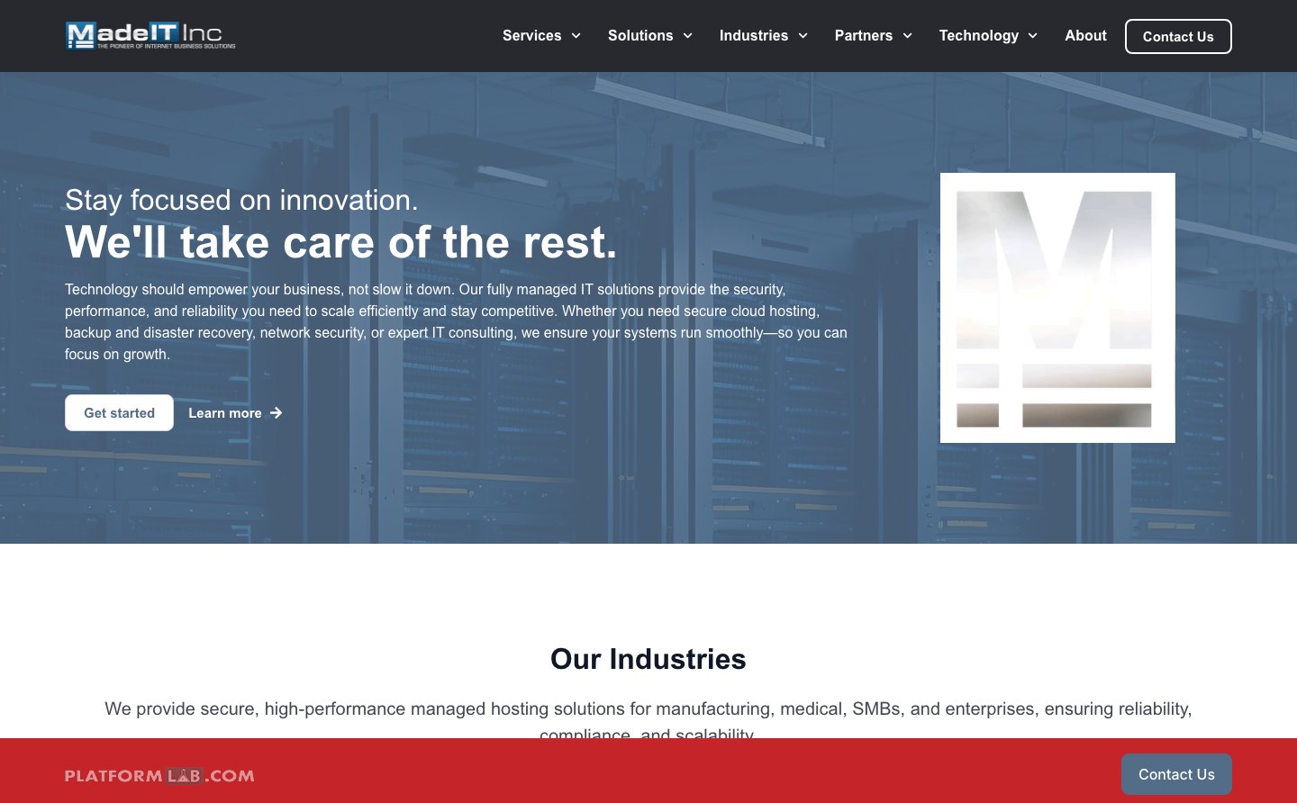 MadeIT - managed hosting і private cloud