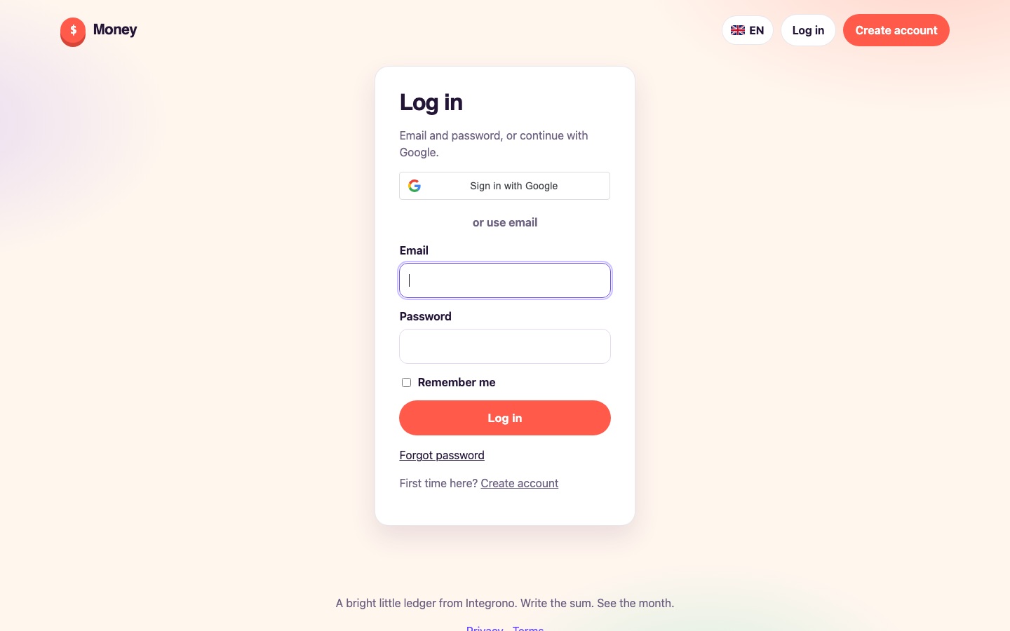 Money by Integrono everyday ledger - 3
