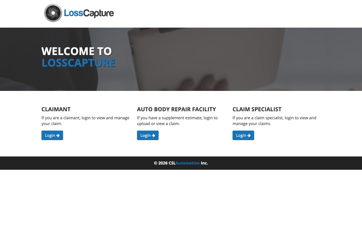Virtual Evaluator / Loss Capture - страховыя прэтэнзіі